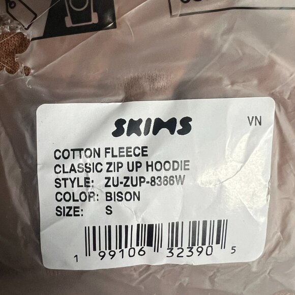 SKIMS Bison Sweat Set (Zip Up Hoodie & Pants) - Size Small - NWT - Picture 4 of 8